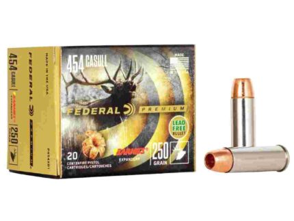 Federal Premium Vital-Shok Handgun Ammunition .454 Casull 250 gr BXP 1530 fps 20/box