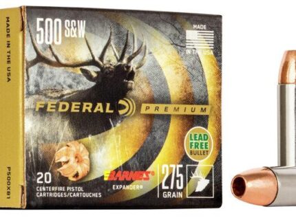 Federal Premium Vital-Shok Handgun Ammunition .500 S&W 275 gr BXP 1660 fps 20/box