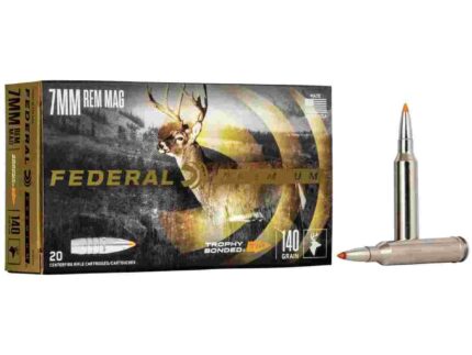Federal Premium Vital-Shok Rifle Ammunition 7mm Rem Mag 140 gr TBT 3150 fps - 20/ct