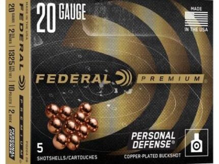 Federal Personal Defense Shotshells w/Flitecontrol 20ga 2-3/4" 10 Plts 1325 fps #2B 5/ct