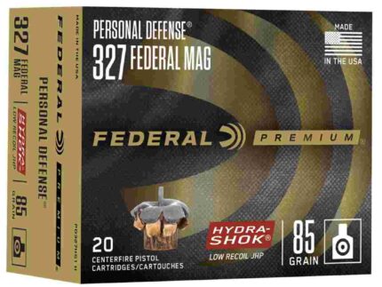 Federal Premuim Personal Defense Handgun Ammunition .327 Mag 85 gr JHP 1400 fps 20/box