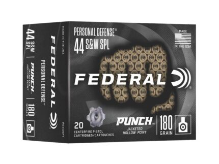 Federal Punch Handgun Ammunition .44 S&W 180 gr JHP 20/ct