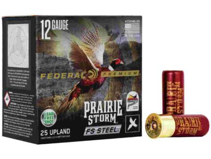 Federal Prairie Storm FS Steel Shotshells 12 ga 2-3/4" 1-1/8oz 1350 fps #3 25/ct