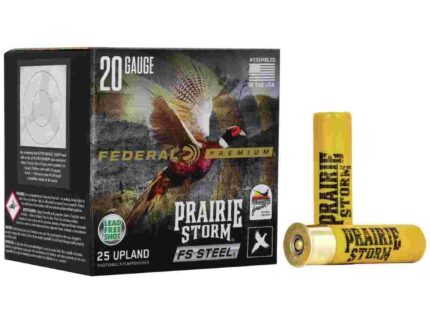 Federal Prairie Storm FS Steel Shotshells 20 ga 3" 7/8oz 1350 fps #3 25/ct