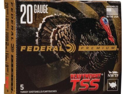 Federal Heavyweight TSS Shotshells 20ga 3" 1-1/2oz 1000 fps #9 5/ct