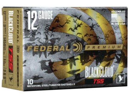Federal Black Cloud TSS Shotshells 12ga 3" 1-1/4 oz 1450 fps #3#9 10/ct