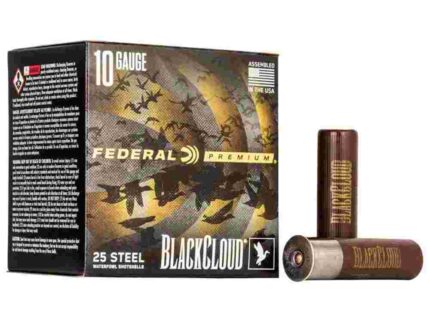 Federal Premium Black Cloud FS Steel Shotshell 10ga 3-1/2 1-5/8oz 1375 fps #2 25rds