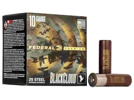 Federal Premium Black Cloud FS Steel Shotshell 10ga 3-1/2 1-5/8oz 1375 fps #BB 25rds