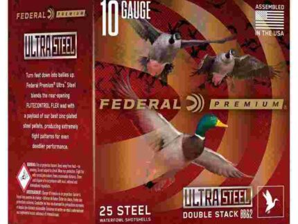 Federal Ultra Steel Shotshells 12ga 3-1/2" 1-1/2oz 1500 fps #1 & BBB 25/ct