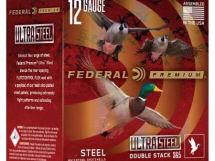 Federal Premium Ultra Steel Shotshells 12ga 3" 1-1/4oz 1450 fps #2 & #5 Shot 10/ct