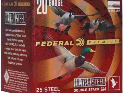 Federal Premium Ultra Steel Shotshells 20ga 3" 1oz 1400 fps #2 & #4 10/ct