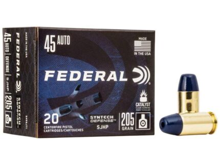 Federal Syntech Defense Handgun Ammunition .45 ACP SJHP 970 fps 20/ct