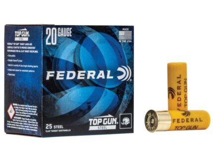 Federal Top Gun Steel Shotshells 20ga 2-3/4" 7/8oz #7 1214 fps 25/ct