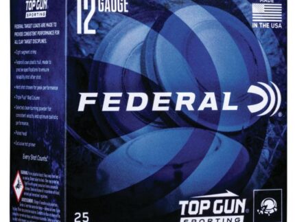 Federal Top Gun Sporting Shotshells 12ga 2-3/4" 1 oz 1250 fps #7.5 25/ct