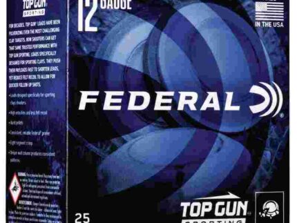Federal Top Gun Sporting Shotshells 12 ga 2-3/4" 1oz 1300 fps #8 25/ct