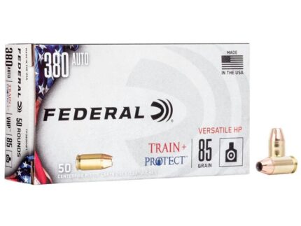 Federal Train & Protect Handgun Ammunition .380 Auto 85gr JHP 1000 fps 50/ct
