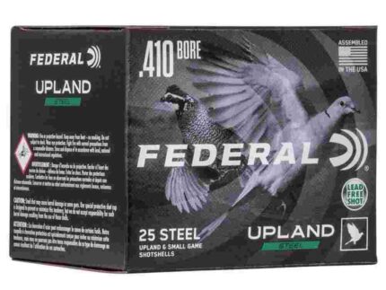 FEDERAL FIELD & RANGE STEEL 410GA 3" 3/8OZ 7.5 UPLAND STEEL AMMO 25RD