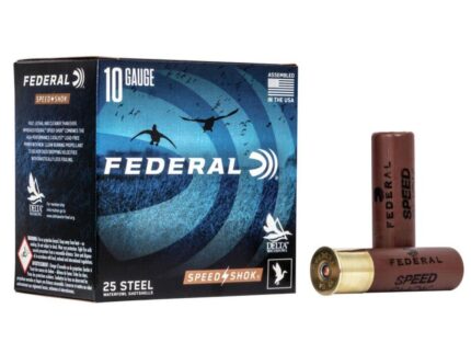 FEDERAL SPEED-SHOK HIGH VELOCITY STEEL 10GA 3-1/2" 1-1/2OZ 2 AMMO 25RD