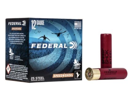 FEDERAL SPEED-SHOK HIGH VELOCITY STEEL 12GA 3-1/2" 1-3/8OZ BBB AMMO 25RD