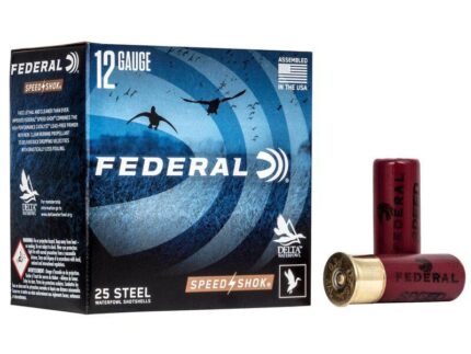 Federal Speed-Shok High Velocity Steel Shotshells 12ga 2-3/4" 1-1/8oz 1500 fps #3 Shot 25/ct