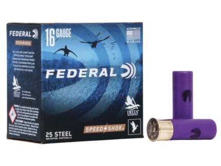 FEDERAL SPEED-SHOK HIGH VELOCITY STEEL 16GA 2-3/4" 15/16OZ 2 AMMO 25RD
