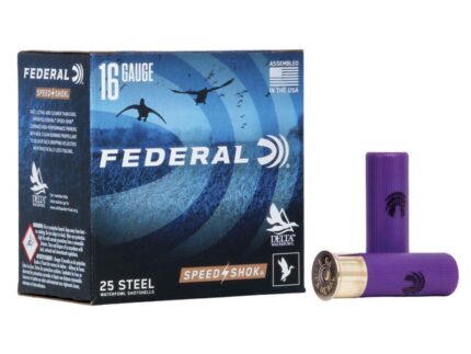 FEDERAL SPEED-SHOK HIGH VELOCITY STEEL 16GA 2-3/4" 15/16OZ 4 AMMO 25RD