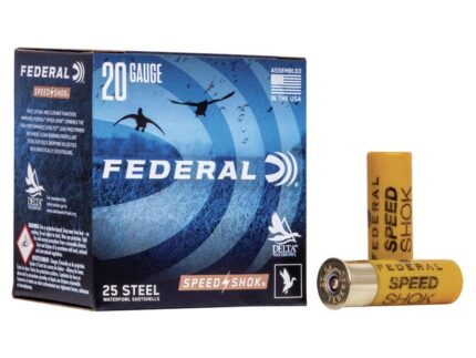 FEDERAL SPEED-SHOK HIGH VELOCITY STEEL 20GA 2-3/4" 3/4OZ 4 AMMO 25RD