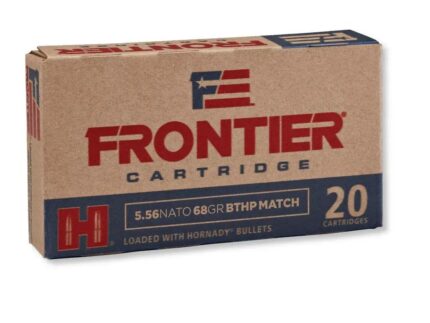 Hornady Frontier NATO Rifle Ammunition 5.56mm 68 gr BTHP-MATCH 500/ct Case (25-20/ct Boxes)