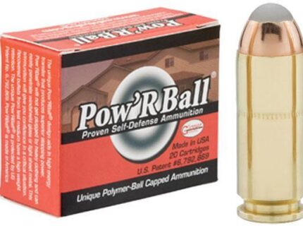 Glaser Pow'RBall Handgun Ammunition  10mm Auto 135 gr JHP 1400 fps 20/box