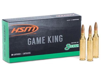 HSM GameKing Rifle Ammunition 6.5 Grendel 120gr PSP 2557 fps 20/ct