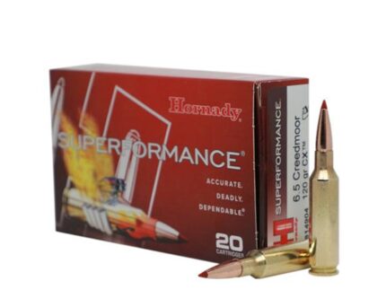 Hornady Superformance Rifle Ammunition 6.5 Creedmoor 120gr CX SPF 3050 fps 20/ct
