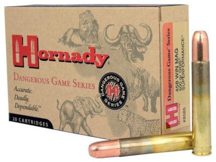 Hornady Dangerous Game Series Rifle Ammunition .458 Win Mag 500 gr DGS 2140 fps - 20/box