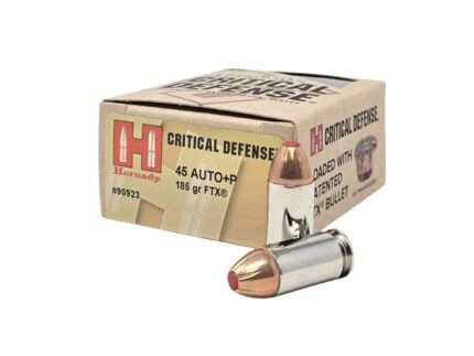 Hornady Critical Defense FTX Handgun Ammunition .45 Auto(+P) 185gr PT 1150 fps 20/ct