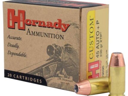 Hornady Custom Handgun Ammunition .45 ACP (+P) 230 gr XTP 950 fps 20/ct