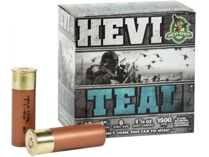 Hevi-Shot Hevi-Teal Shotshells 12 ga 3" 1-1/4 oz 1500 fps #6 25/ct