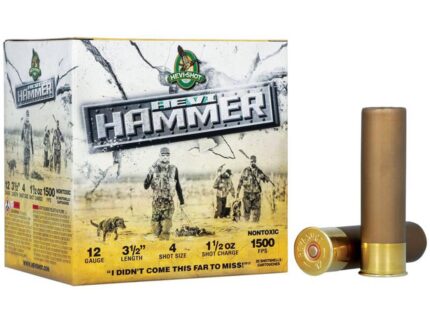HEVI-Shot Hevi-Hammer Shotshell 12ga 3.5" 1.5oz 1500 fps 4 25/ct