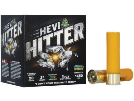 HEVI-Shot HEVI-Hitter Tungsten/Steel Shotshells 20ga 3" 7/8oz 1450 fps #2 25/ct