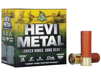 HEVI-Shot HEVI-Metal Longer Range Shotshell 12ga 3" 1-1/4 oz 1500 fps #2 25/ct
