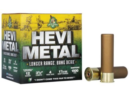 HEVI-Shot HEVI-Metal Longer Range Shotshell 12ga 3.5" 1-1/4 oz 1500 fps #4 25/ct