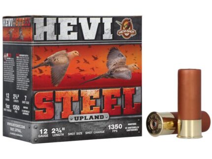 HEVI-Shot Hevi-Steel Upland Shotshells 12ga 2-3/4" 1-1/8oz #5 25/ct