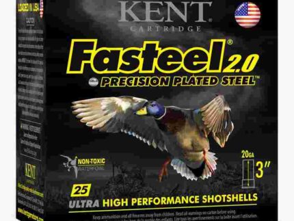 Kent Fasteel 2.0 Shotshells 20 ga 3" 7/8oz 1550 fps #3 25/ct