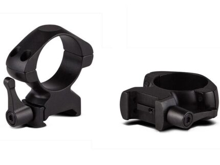 Konus 2-Piece Steel Riflescope Rings With Quick Release Lever 1" Medium - Matte Black