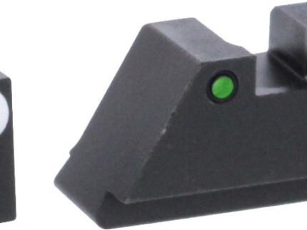Green Tritium Round Outline White .315/black .392 for Glock TallSuppressor