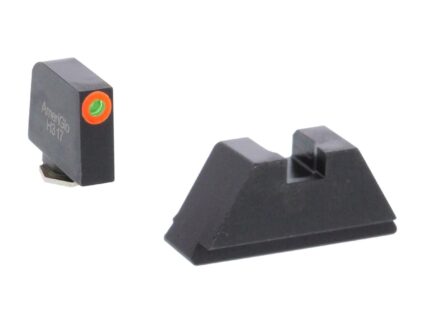 Ameriglo Glock XL Tall Suppressor/Optic Height Set (All except 42-43) - Green Tritium w Orange Outline Front / Black Rear