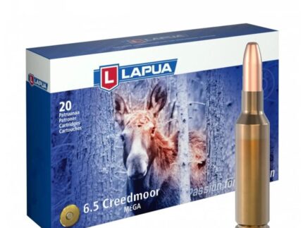 Lapua Rifle Ammunition 6.5 Creedmoor 156gr Mega SP 2559 fps 20/ct