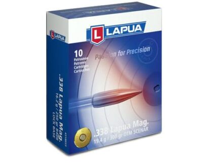 Lapua Rifle Ammunition .338 Lapua Mag 300 gr HPBT 2723 fps 10/ct