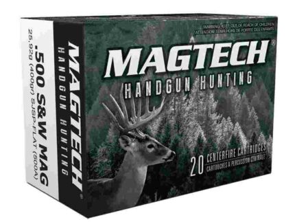 MagTech Handgun Ammunition .500 S&W 400 gr JSP 1608 fps 20/ct