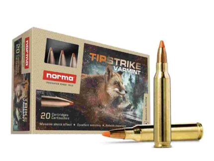 Norma TipStrike Rifle Ammunition .223 Rem 55gr PT 3215 fps 20/ct