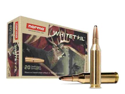 Norma WhiteTail Rifle Ammunition .243 Win 100gr PSP 2953 fps 20/ct