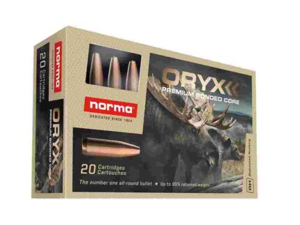 Norma ORYX Rifle Ammunition 7mm Rem Mag 170gr JSP 2887 fps 20/ct